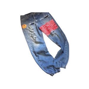 Reworked Vintage Wrangler Distressed Jeans